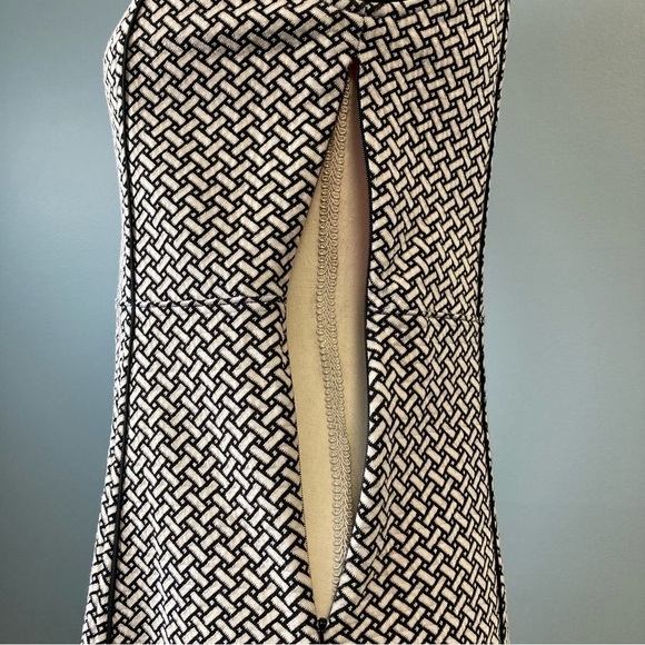 Lands End PETITE black and white herringbone Dress - Picture 7 of 9